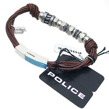 POLICE ポリス POLICE(ポリス) ELEMENT 22295BLC04 ブレスレット ブラウン ユニセックス中古_画像2