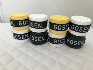 GOSEN grip tape 8 piece white color black color yellow color badminton Gosen over grip tape the lowest price chopsticks fishing fishing rod * delivery is week-day only 