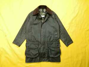 Mintcondition◎1984 80s c36 Barbour BORDER◎ バブアー　ボーダー　オイルドジャケット　YKK棒ジップ　2ワラント　2クラウン