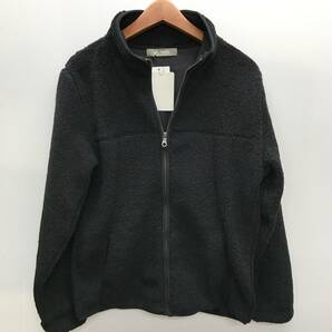 未使用品 /S/ ボア フリース スタンド ZIP ブルゾン ブラック Black nano universe ナノユニバース アウトドア キャンプ タグ付き