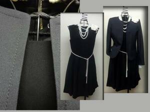  price cut![ immediate bid ] 9 number black circle collar AB wedding * commuting and so on!