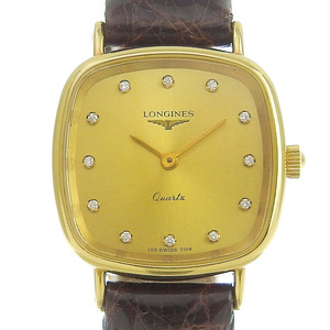 [Garantía original] Buen estado Longines LONGINES 12P Diamond Reloj de cuarzo para mujer con batería, Línea, Longines, otros