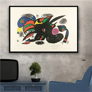 ジョアンミロ Joan miro ポスター 70x50cm 北欧 グッズ 絵画 絵 抽象 おしゃれ 雑貨 インテリア キャンバス フォト アート 16