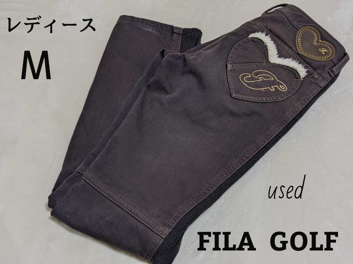 FILA GOLF フィラゴルフ 縦ストライプ ゴルフパンツ Mサイズ