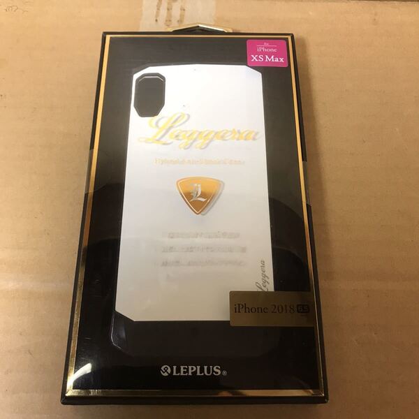 MSソリューションズLEPLUS iPhone XS Max 6.5インチ イタリアンデザインx耐衝撃(MIL-STD-810G)クリア ハイブリッドアンチショックケース
