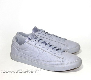 ナイキ ブレーザー ロー 371760 025 ブルー グレー レザー US10 28cm 中古 美品 Nike Blazer Low 