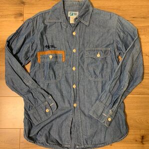 HIGH TIDE シャンブレーシャツ デニムシャツ 長袖シャツ 日本製 Sサイズ