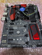 MSI　ATXマザーボード　Z170A　Gemｍing-M7　Intel core　i3-6100T　リテールクーラー　3点セット　　動作確認済み_画像3