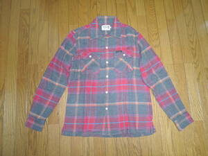 HYSTERIC GLAMOUR Hysteric Glamour check flannel shirt S ash red series /