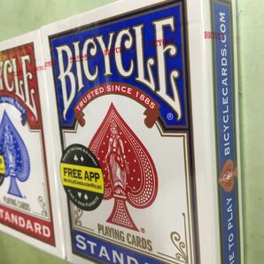 BICYCLE■トランプ新品レッド&ブルー■2個セット■未開封■バイスクル赤青スタンダード■未使用品■アメリカ製TRUMP■フリーAPP■カード2箱の画像3