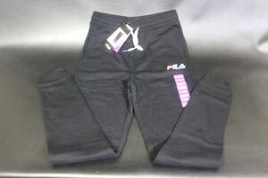 FILA filler Junior fleece jogger pants reverse side nappy black size XL* postage 520 jpy 