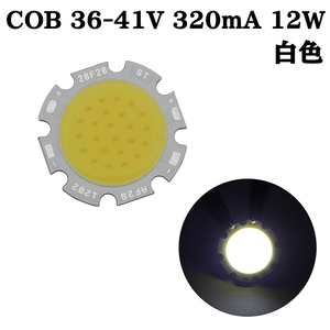 COB LED チップオンボード 面発光 広範囲照射 36-41V 320mA 12W 6000-6500K 110-120lm 80Ra 2028 白色