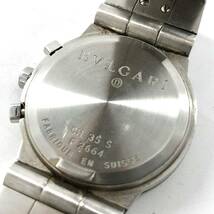 【BVLGARI★腕時計】B-131 ブルガリ ディアゴノ クォーツ QZ ブランド 腕時計 青文字盤 クロノグラフ_画像6