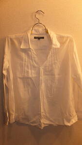 ★Eddie Bauer★Ladies Tops shirts size PS エディーバウアーサイズPS　　身幅約51Cm　USED IN JAPAN ホワイト　長袖シャツ