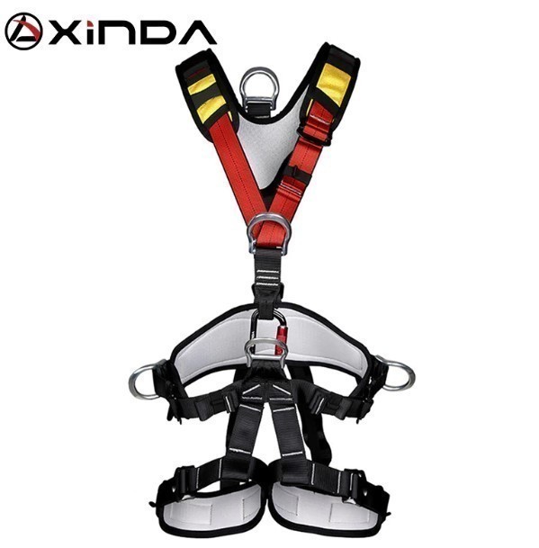 【送料無料/税込】 XINDA アウトドア ロッククライミング 登山降下 安全帯ベルト バストベルト ハーネス 高所作業保護