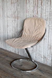 アンティークミッドセンチュリーデザインメタルチェア[acm-416]スツール椅子ガーリーインテリアインダストリアルシャビーUSAアメリカ什器
