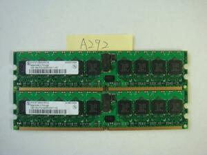 ノーブランド メモリー/DDR2/1GB(2枚合計2G)/PC2-3200R/ECC あり