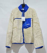 新品 AMBUSH アンブッシュ NEW FLEECE JACKET ニュー フリース ジャケット ホワイト × ブルー 3 Y-304492_画像1