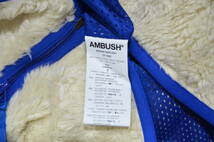 新品 AMBUSH アンブッシュ NEW FLEECE JACKET ニュー フリース ジャケット ホワイト × ブルー 3 Y-304492_画像4