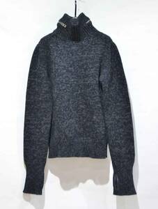  domestic regular Dior HOMME Dior Homme Zip equipment ornament ta-toru neck knitted sweater S Y-304976