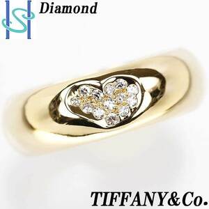 ティファニー ダイヤモンド リング K18 イエローゴールド ハート シングルカット TIFFANY&Co. 中古 SH67229