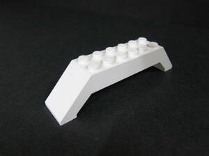 【パーツ-No.289】LEGO　パーツ　ダブルスロープ　10×2×2　白色　◇サッカー・自転車ツールド・トレイン◇レゴ