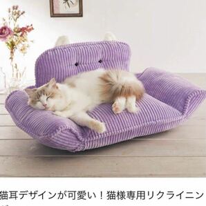 猫ちゃん用　肘掛け　リクライニングソファー (B級品下の説明文を最後までお読みください。)