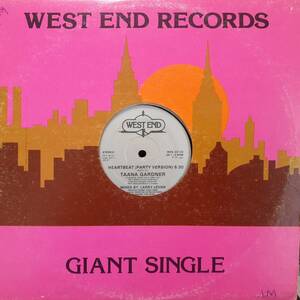 米オリジ12インチ！マト枝1A！Taana Gardner / Heartbeat (Club & Party Version) 81年 West End WES-22132！Larry Levan ガラージュ DISCO