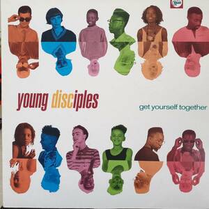 英オリジ12インチ！人気ジャケ！Young Disciples / Get Yourself Together 1990年 Har You Percussion Group パロディ・ジャケ！Acid Jazz