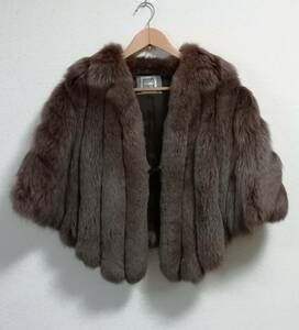 [1 ten thousand jpy . price cut ] [ regular goods ] beautiful goods * high class * gorgeous * on quality SAGA FOX SaGa fox fur remake large size stole * shawl Brown 