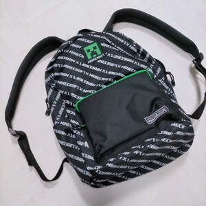 マイクラ マインクラフト リュック 新作 しまむらオンライン限定 クリーパー ロゴ ブラック 黒