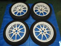 ⑯ CT9W CT9A エボ9 エンケイ WRC TARMAC EVO 17インチ 8.5J +35 114.3 5H ENKEI 4本 ASSY トミマキ ラリーアート ランエボ EVO7 8 CP9A 6_画像10