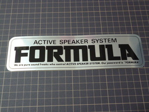 ACTIVE SPEAKER SYSTEM FORMULA ステッカー (210×56mm) HITACHI 日立 スピーカー フォーミュラ