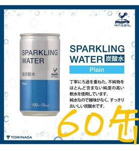 強炭酸水　190ml　60缶　（30缶ケース×2）