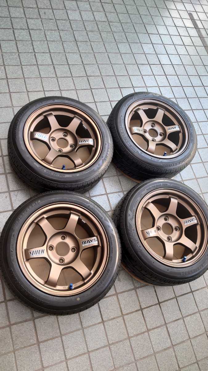 最終値下げ RAYS TE37 14インチ 14×5.0j PCD100 +45 新品/正規品 www