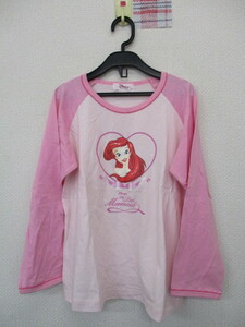 ★女の子 Disney Little Mermaid プリント Tシャツ ピンク（１3０)
