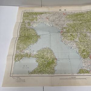 古地図 地形図 地理調査所 二十万分之一 昭和31年編集 昭和33年発行 熊本県 有明海