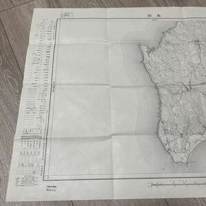 古地図 地形図 五万分之一 地理調査所 昭和29年応急修正 昭和29年発行 島間 鹿児島県