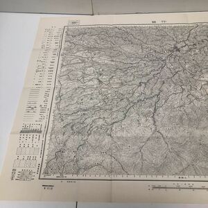 古地図 地形図 五万分之一 地理調査所 昭和29年応急修正 昭和32年発行 竹田 熊本県 大分県