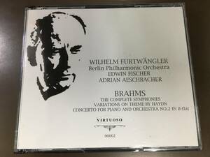 4CD/ The Complete Symphonies: Wilhelm Furtwangler Brahms ブラームス 【J11】/中古