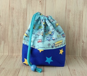  remainder 1 point * hand made * glass sack pouch go in . kindergarten child care . go in . preparation automobile lovely blue 