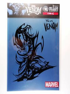 ◆ Happyくじ MARVEL VENOM マーベル ヴェノム H賞 ビッグクリアステッカー Ｃ ◆