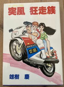 絶版◆突風狂走族 雄樹慶 1988年初版 ヒット出版 暴走族 バイク 古本 漫画 不良 ヤンキー ツッパリ ザリゴキバブ 旧車會 族ヘル パッソル