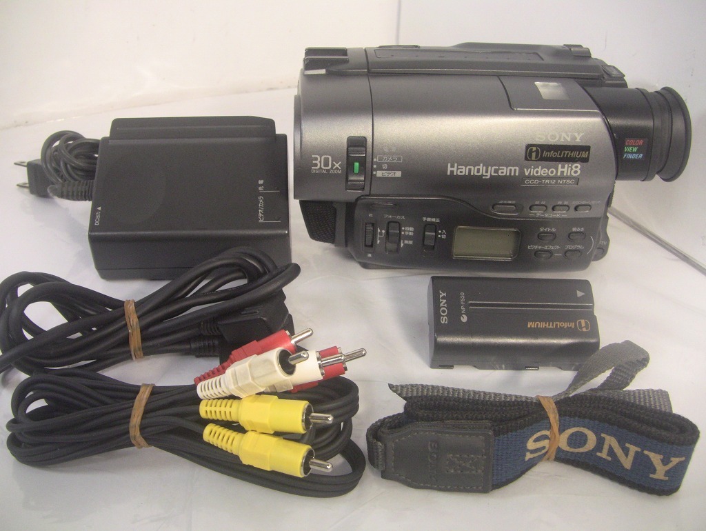 人気の春夏 8mmテープ再生できます！【動作確認済み】 SONY Hi8ビデオカメラ CCD-SC7 ☆ダビングにご使用ください！☆/0146 -  8ミリビデオカメラ - hlt.no