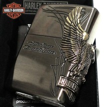 ZIPPO ライター ハーレーダビッドソン ジッポ イーグルメタル アンティークシルバー 両面加工 国内限定モデル 銀 鷲_画像1