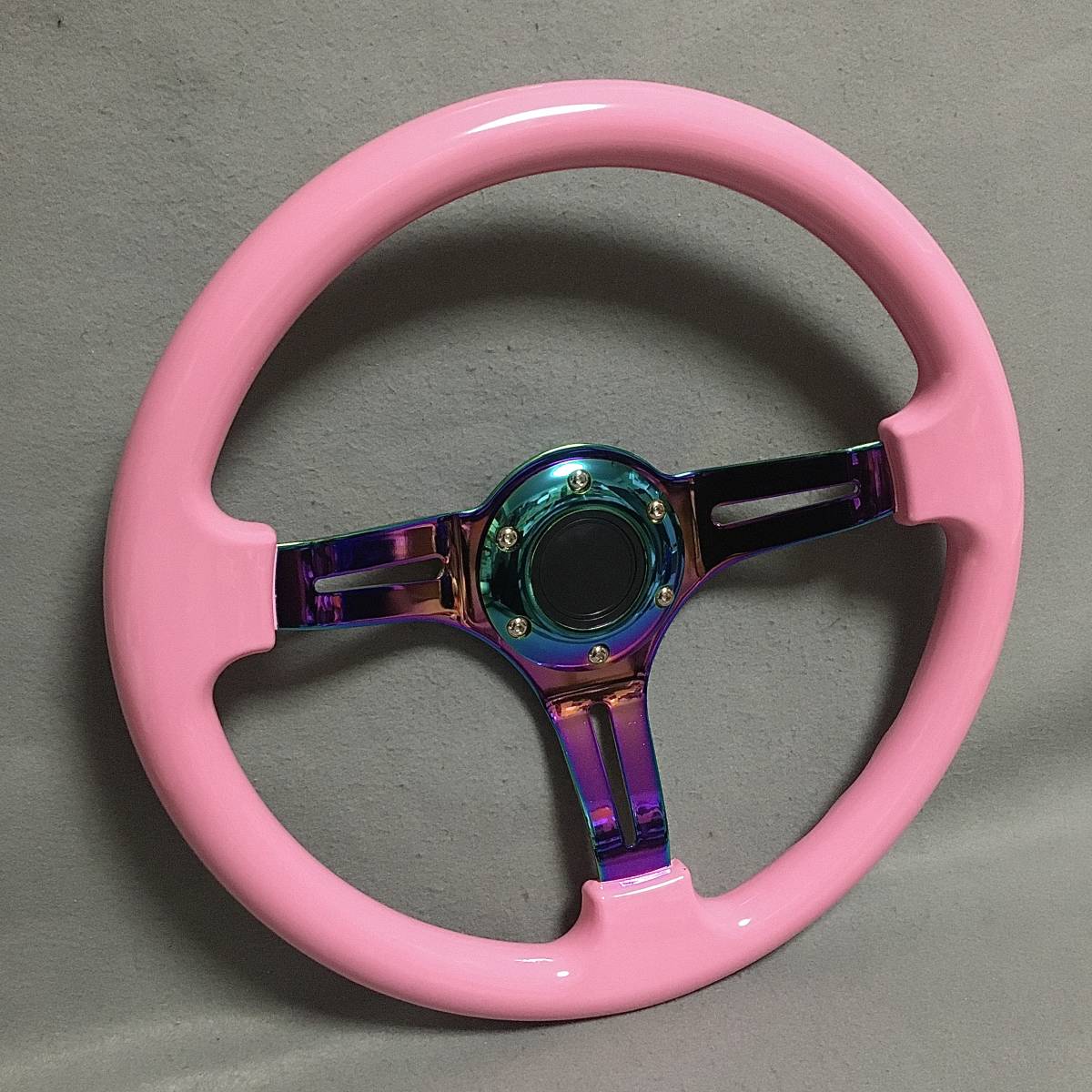 シックスピード ステアリング パープルステッチ USDM JDM ハンドル 紫
