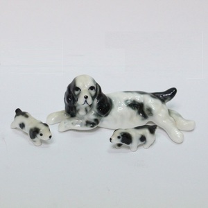 陶器製 置物 犬セット レターパックプラス可 0518S8r
