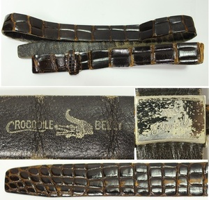  raw materials for quality goods . leather crocodile belt 1110Q12r