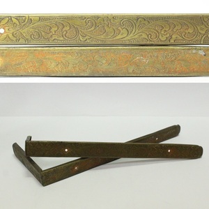古そうな銅製金具 鎧補修等に飾り縁 レターパックプラス可 0213S7r