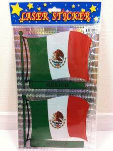残りわずか★MEXICO メキシコ 国旗 切り抜き レーザーステッカー 野外使用可能 チカーノ ローライダー USDM ヘラフラ LA仕入れ 新品